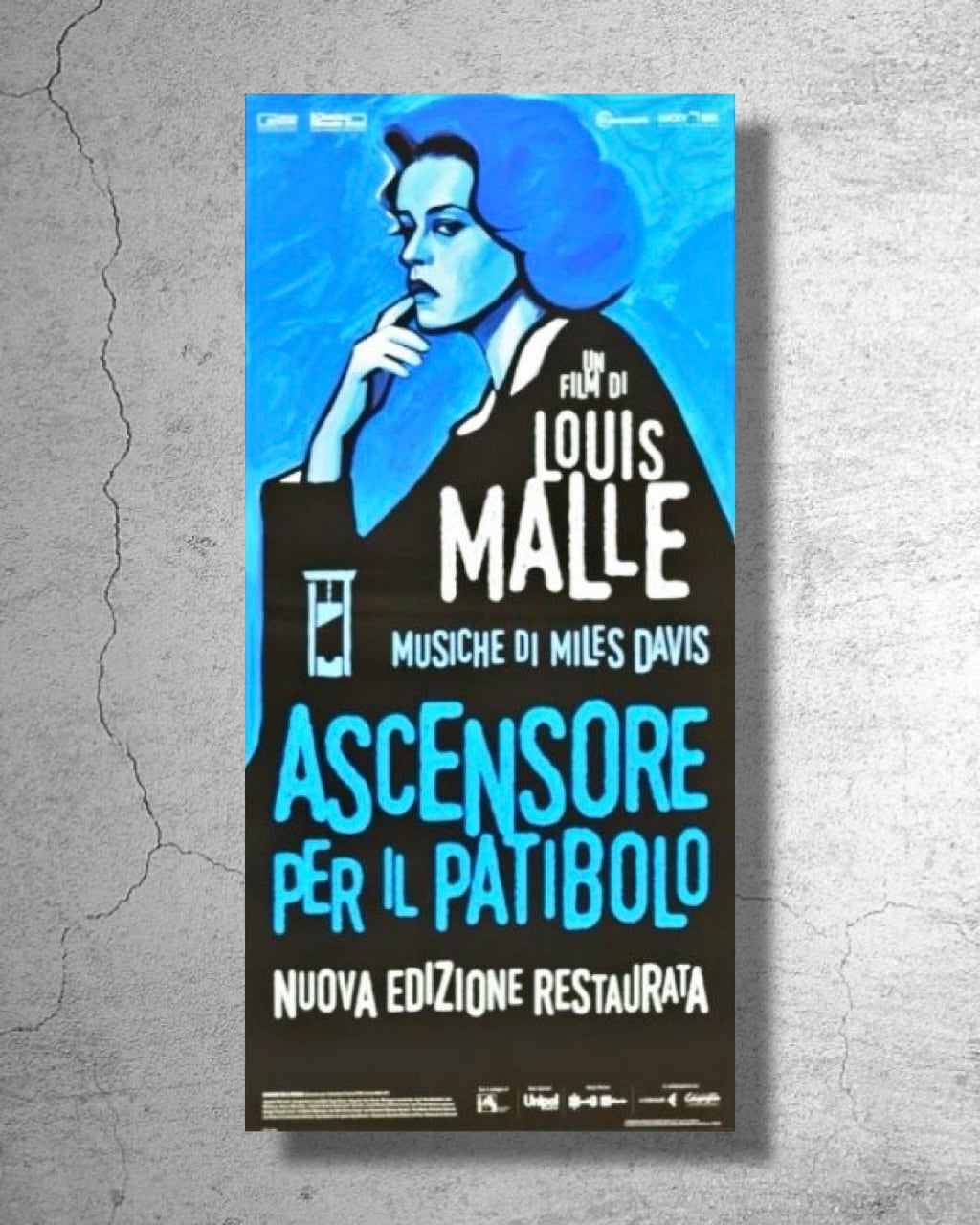 ルイ・マル監督映画『死刑台のエレベーター』イタリア上映時の告知