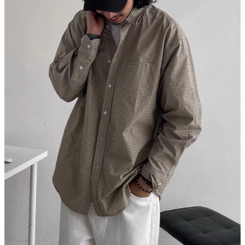 タータンチェックカジュアルシャツ vi1513