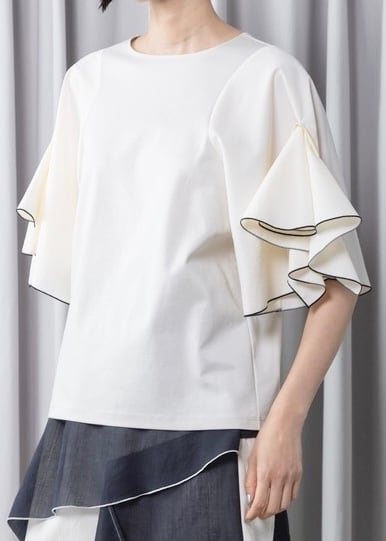 【MARECHAL TERRE】フレアスリーブトップス