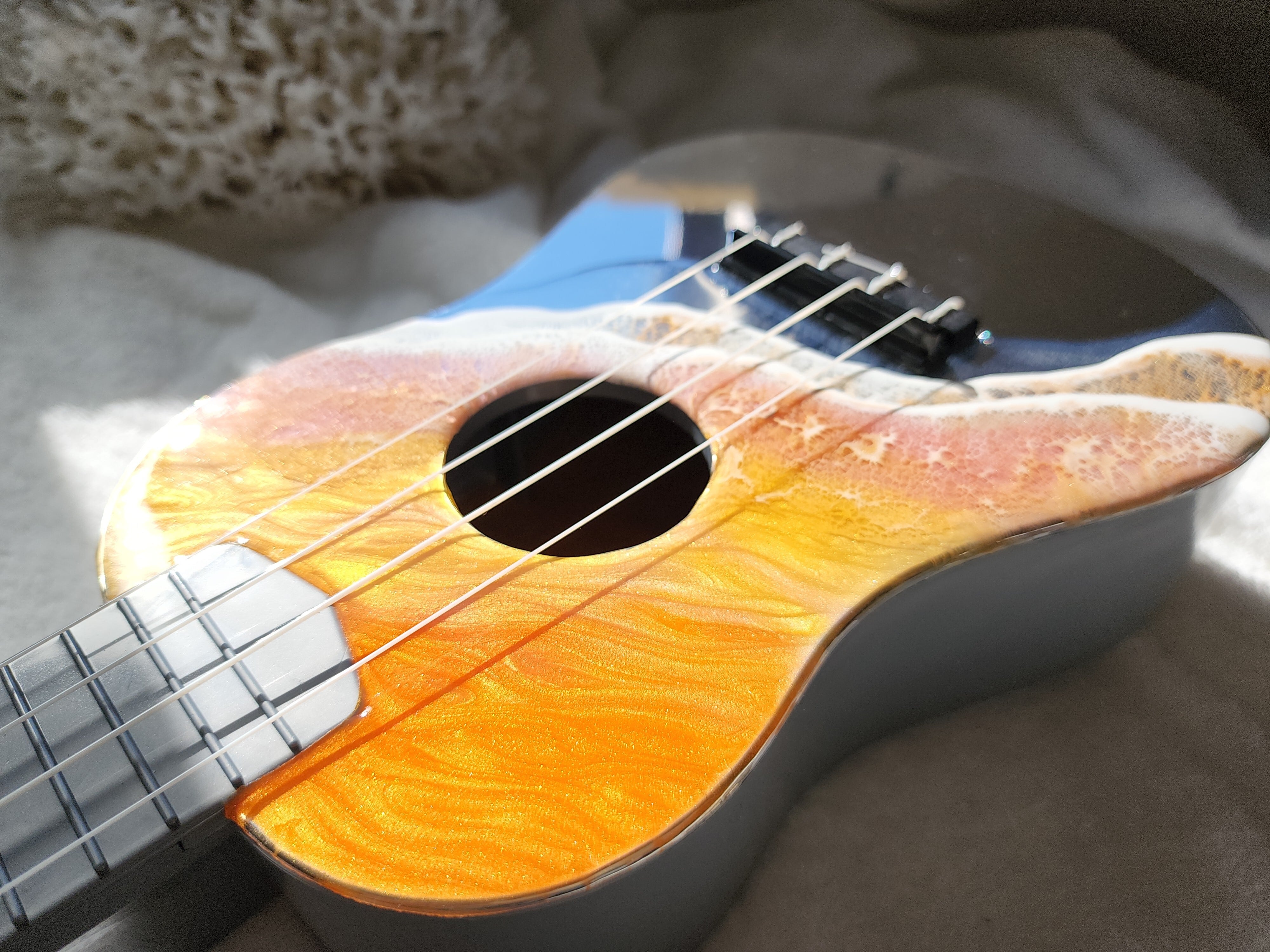 レジンアート海(ウクレレ、値下げします) ウクレレ💙》 オーダーありがとうございました(ㅅ•᎑•)♡*.+゜