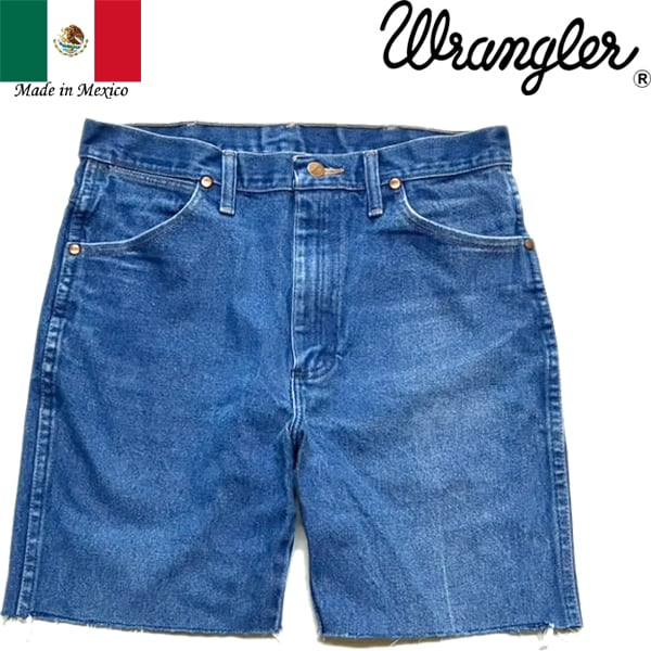 1点物◇メキシコ製ラングラーWデニムショートパンツ936ジーンズ古着