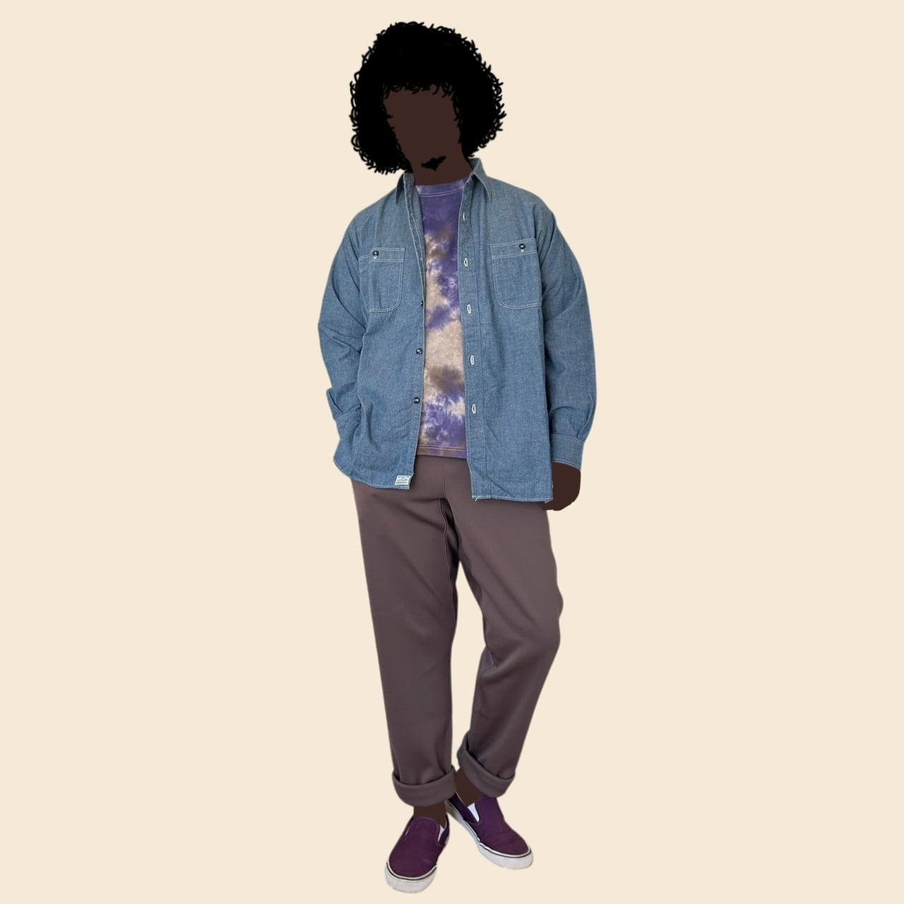 orSlow / RELAX FIT CHAMBRAY WORK SHIRT - リラックスフィット