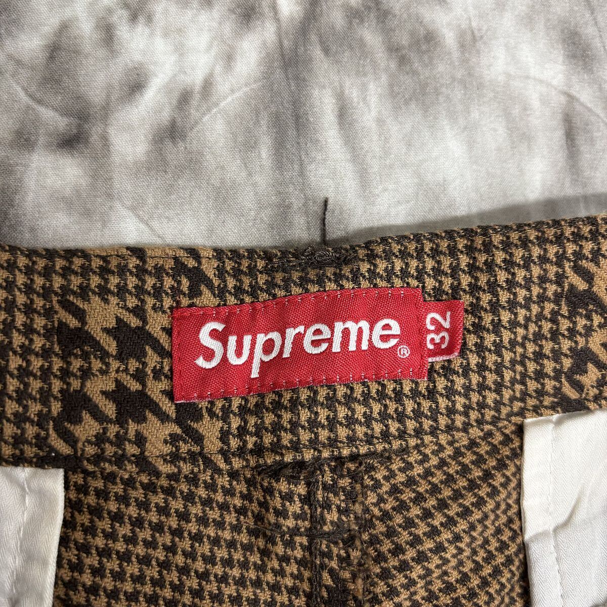 Supreme/シュプリーム【20AW】Work Pant/千鳥格子柄 ロゴワーク Supreme/シュプリーム【20AW】Work Pant/千鳥格子柄 ロゴワーク