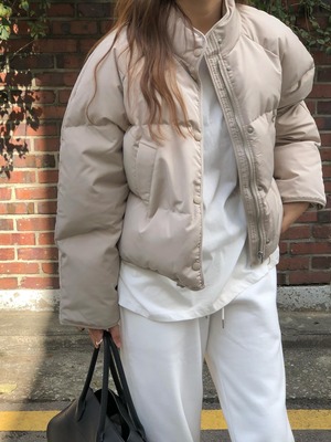 (予約) verveine / Carol goose-down short padding / 2color