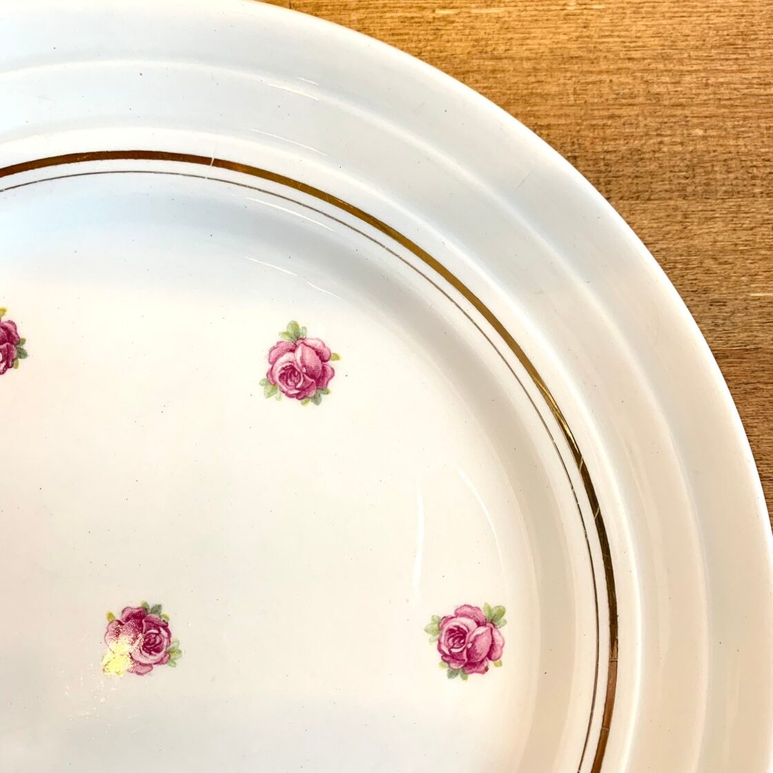 フランスアンティーク St.amand サンタマン 薔薇 プレート バラ 食器 