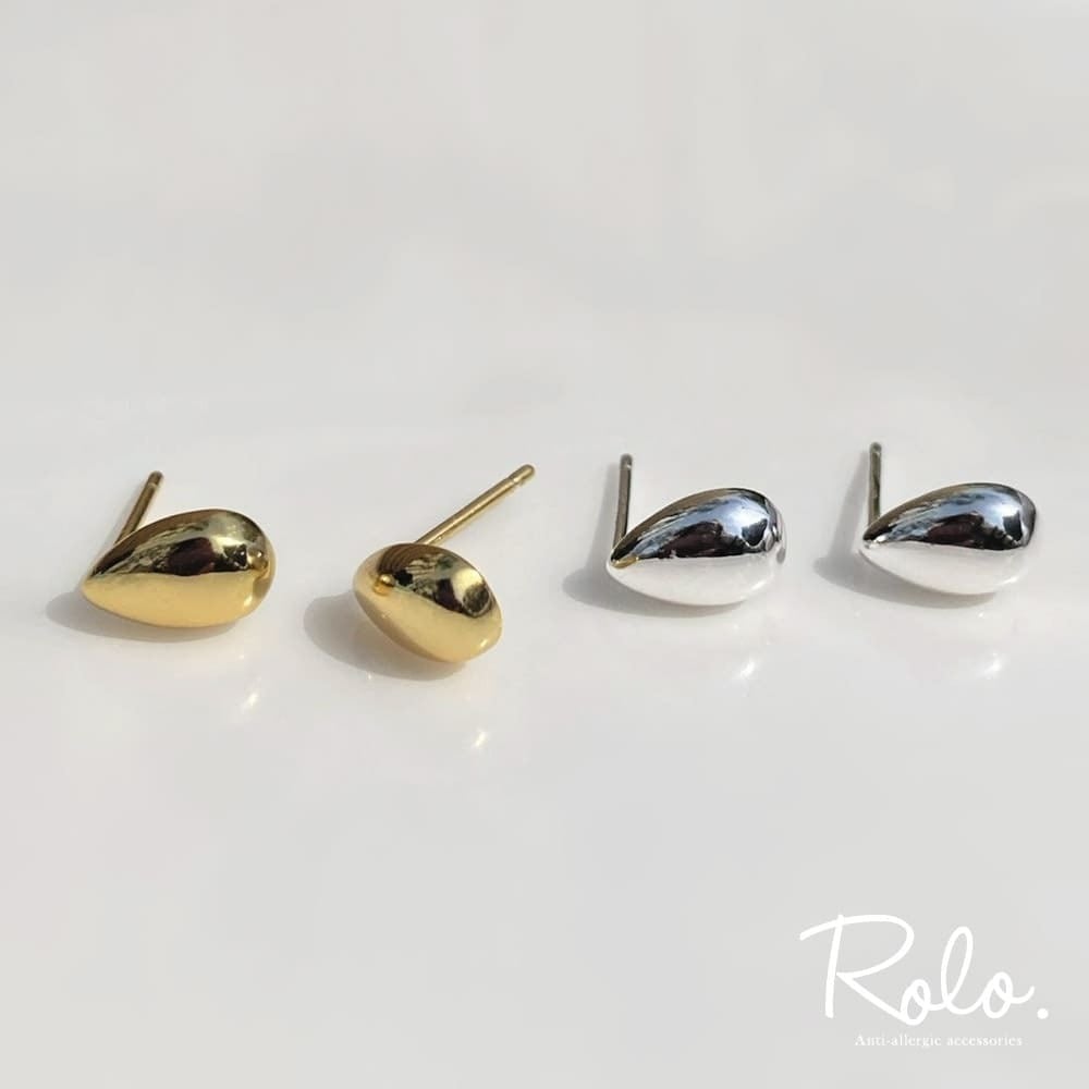 こつぶドロップピアス シルバー925 | Roloshop BASE店