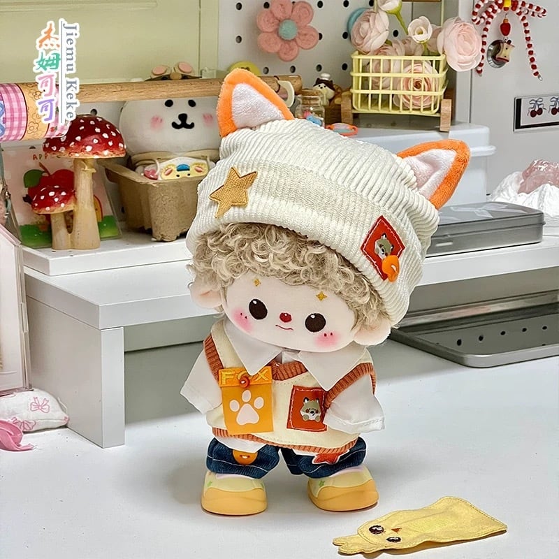 (՞っ ̫ _՞)ᐝぬい服 15cmぬい服】オレンジフォックスコーデ 着せ替えぬいぐるみ 棉花娃娃用