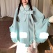 リボンフリンジポンチョコート ・79099