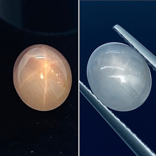 神秘的なホワイトカラーのスターサファイア