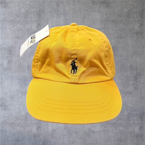 2000s Polo by Ralph Lauren 6panel Logo Cap "Yellow"【高円寺店】