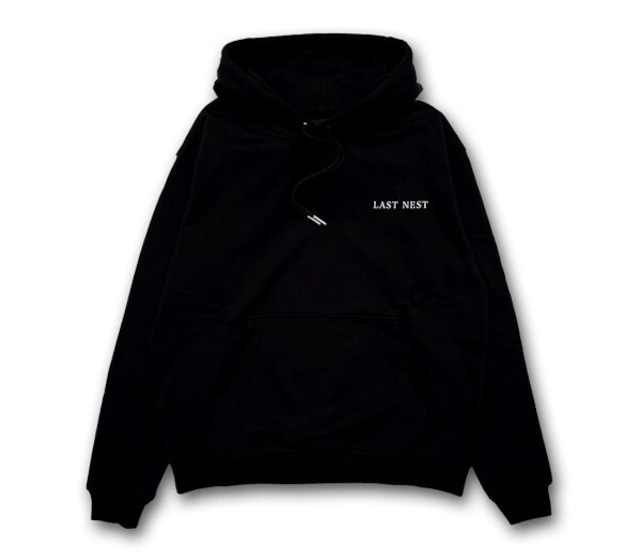 【LAST NEST】DUSTY BLACK HOODIE