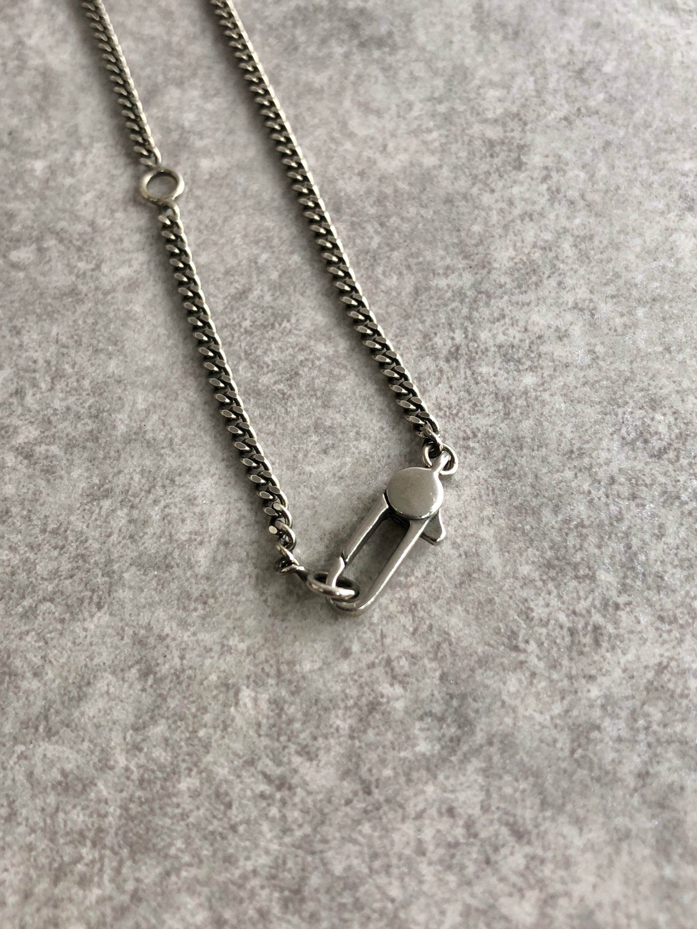 GUCCI グッチ ディアマンテ ネックレス シルバー スクエア vintage