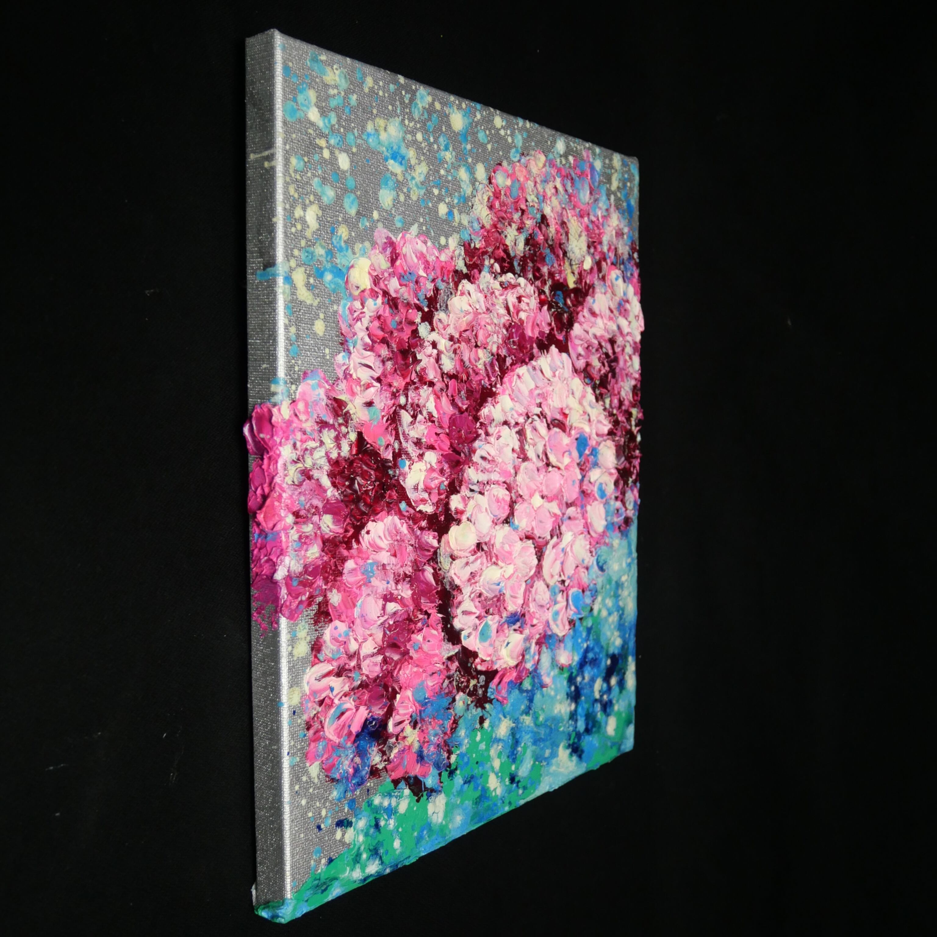 油絵 原画】紫陽花、雨上がりのプレリュード｜絵画 アートパネル