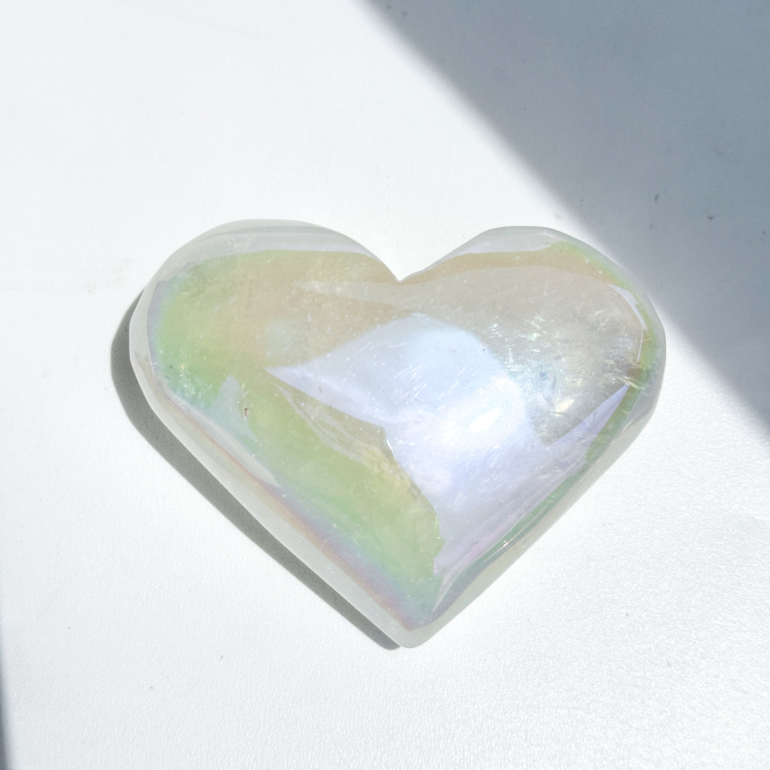 エンジェルオーラクォーツ ハート65♡ Angel Aura Quartz ♡天然石