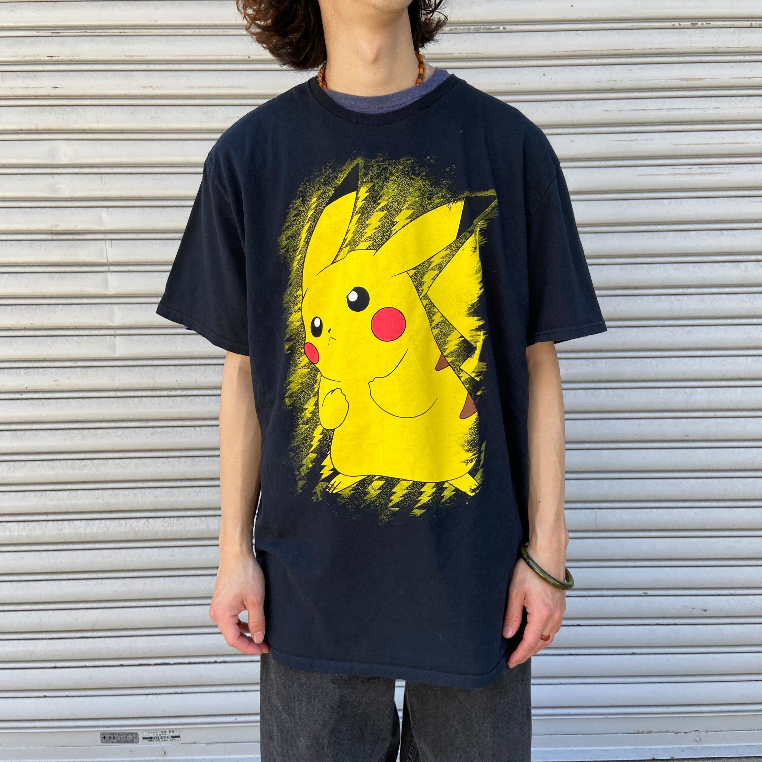 [横浜WCS限定・新品未使用]Tシャツ　ピカチュウ　ネイビーSサイズ