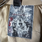 FUBU / ゴールド×ホワイト 切り替えジャケット / Y2K短丈シルエット / ラグジュアリーHIPHOP