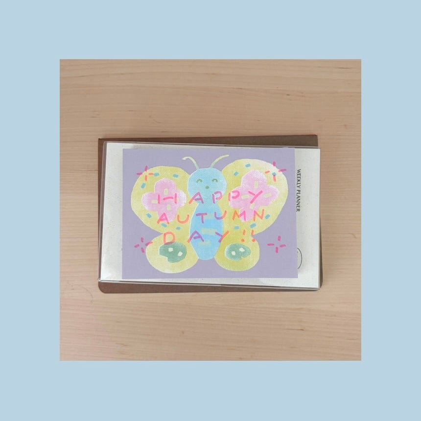 greenyeveryday】メモ帳 memopad butterfly | 韓国文具・雑貨