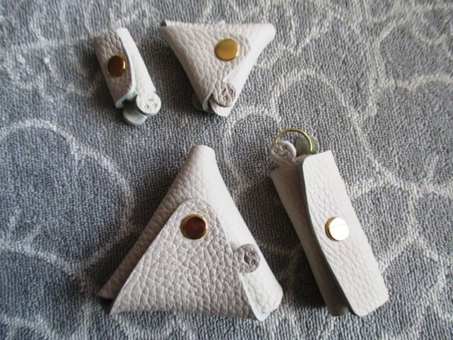 ニコニコハッピー4点セット キーケース、三角コインケース、コードホルダー