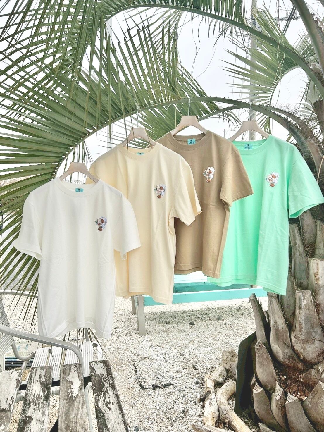 【mapuaコラボ】ワンポイント刺繍ワッペンTシャツ(LIFE isベア) ¥4,500(4,950)