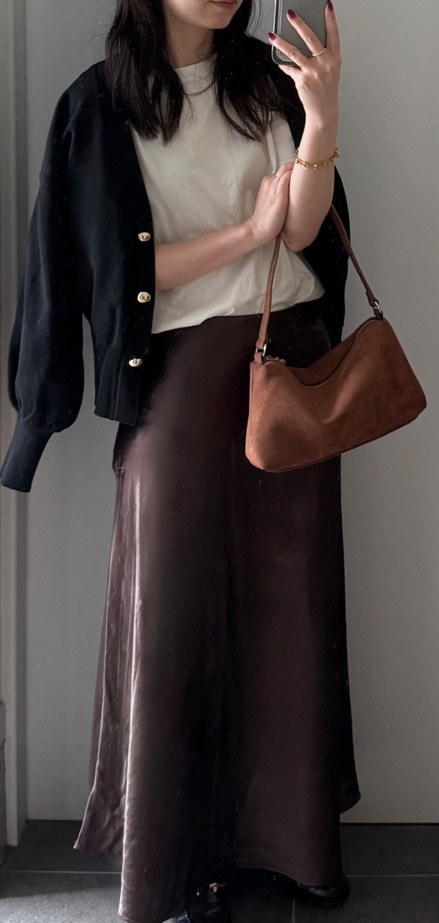 ゴールドボタンカーディガン　全3色