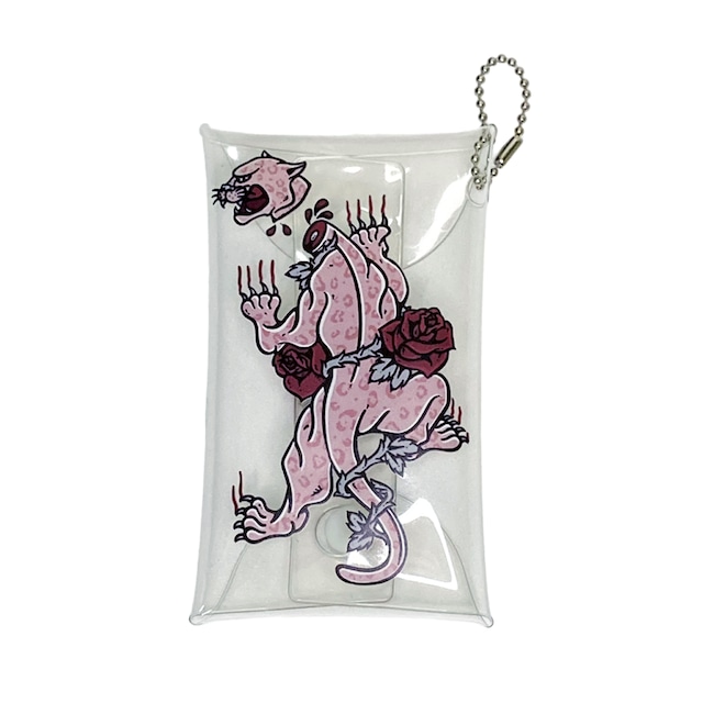 Tattoo柄PVCクリアマルチケース【PINK PANTHER】