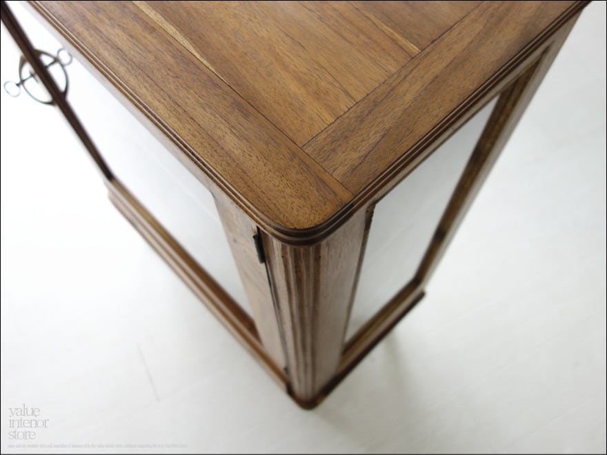 東京都内23区配送無料】ビンテージ レトロ チーク材 食器棚 ショー