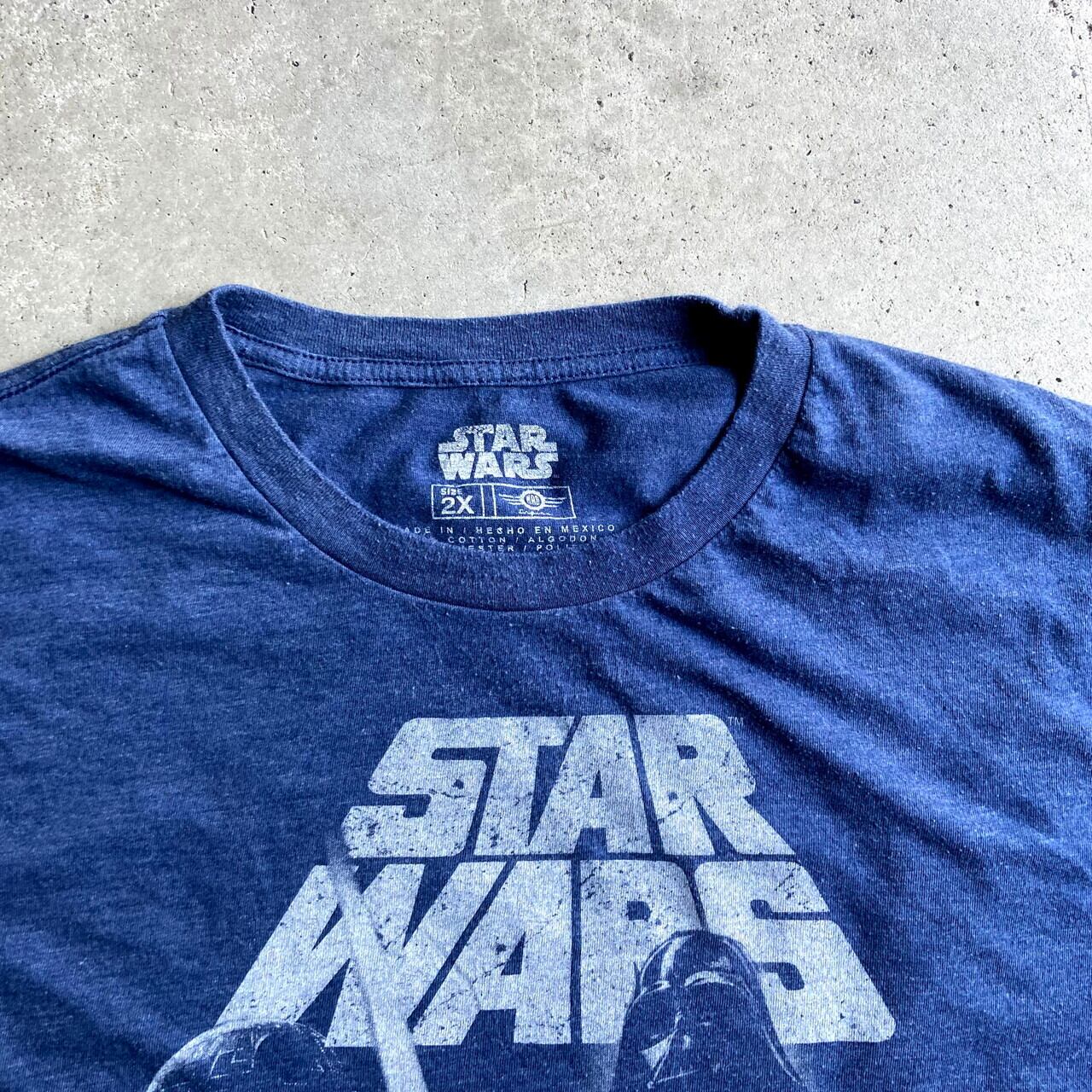 スターウォーズ 半袖Tシャツ R2D2 ビックプリント グリーン M