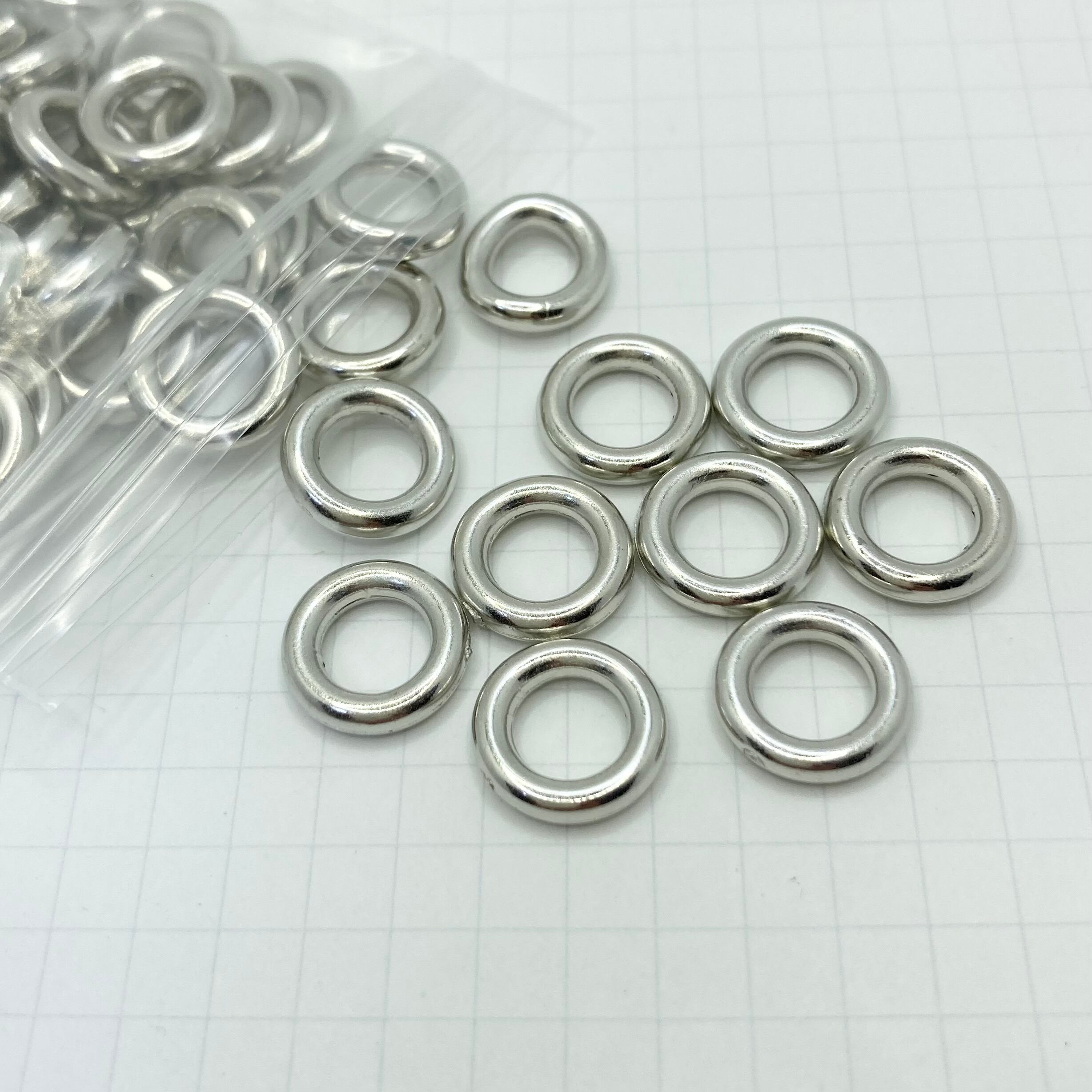 RISI プラスチック リング シルバー / 12mm / 60piece | beads shop YUMEKO