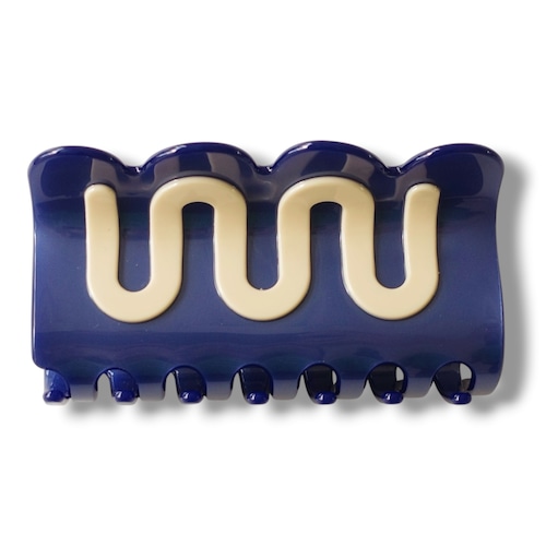 Big Wave Clip/ Metallic Blue