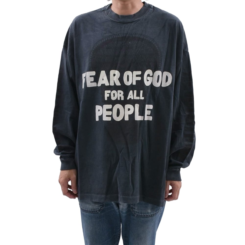 タグ付き　Fear of God Relaxed LS ロンt Black L FEAR OF GOD】
