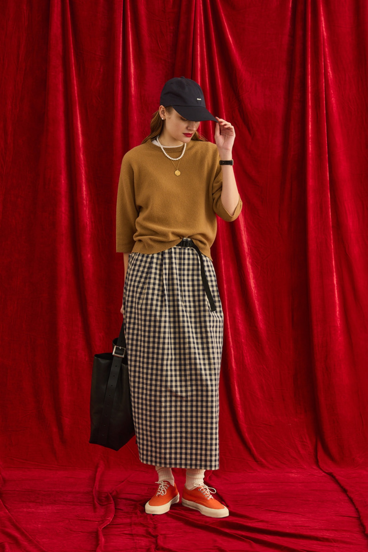 Oblada GINGHAM CHECK SKIRT