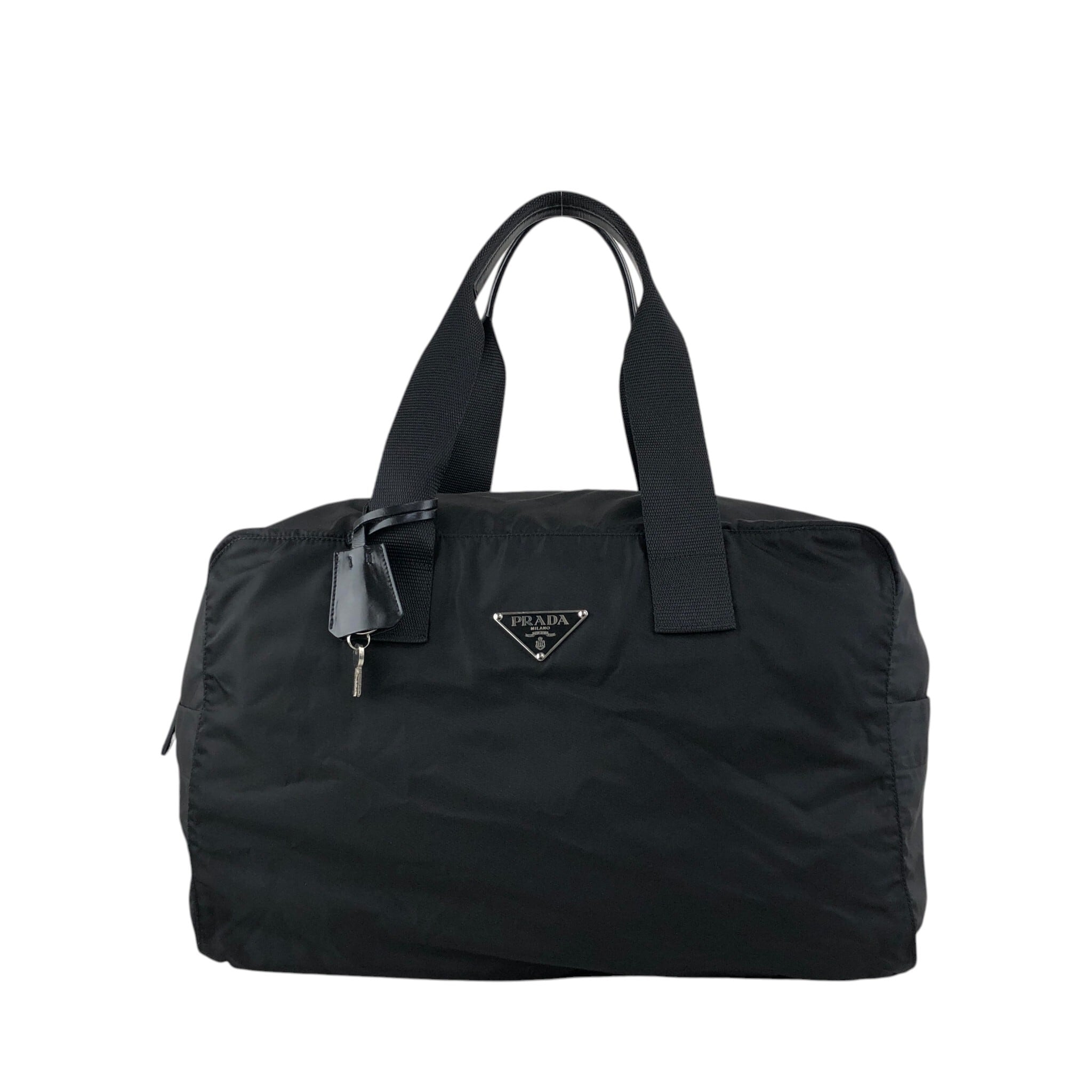PRADA プラダ ハンドバッグ ブラック トライアングルロゴ ナイロン