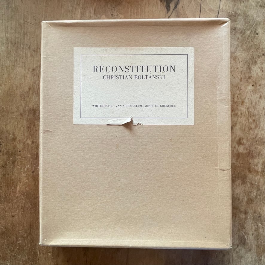 【絶版洋古書】クリスチャン・ボルタンスキー　Christian Boltanski   Reconstitution　 Whitechapel Art Gallery, London, 1990　[310194646]