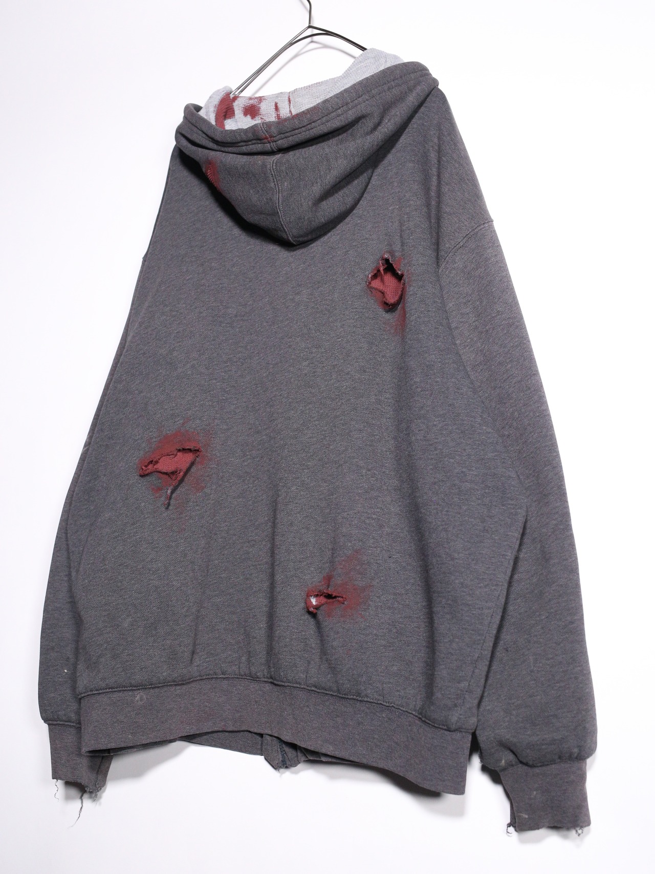 REMAKE /  blood cross design zip-up foodie - 20