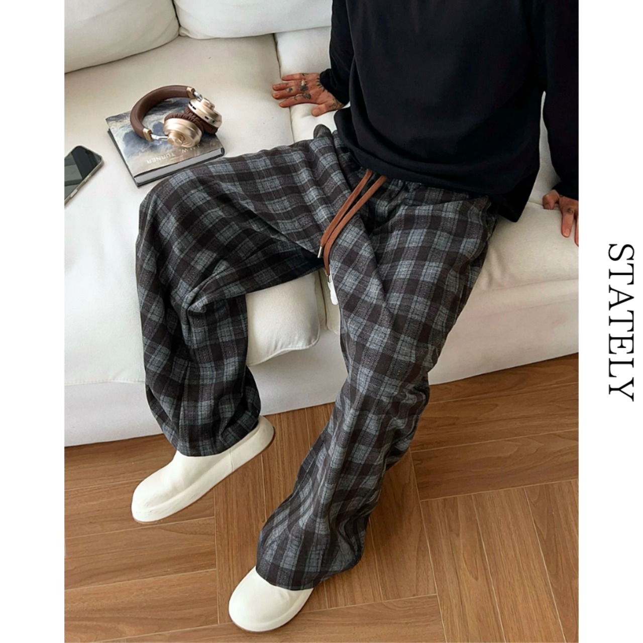 Plaid Relax ワイドパンツ_B227・画像9