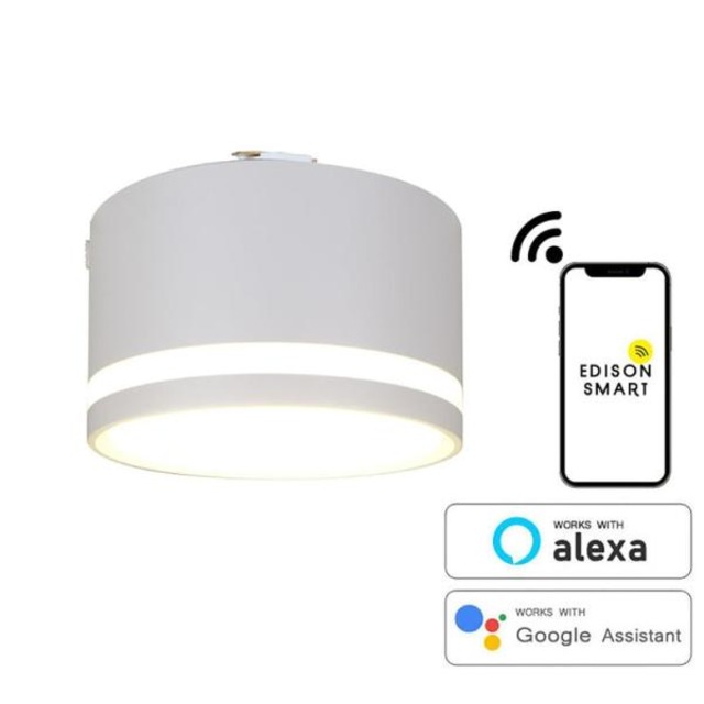 コストコ再販商品 Edison Smart(エジソンスマート) TREOミニシーリングライト ダクトレール用 ホワイト TRE-TL178WH