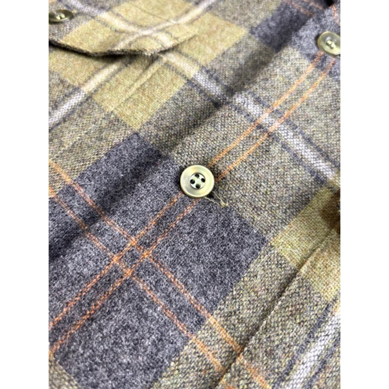 70s ARROW WOOL OPEN COLLAR SHIRT Size M