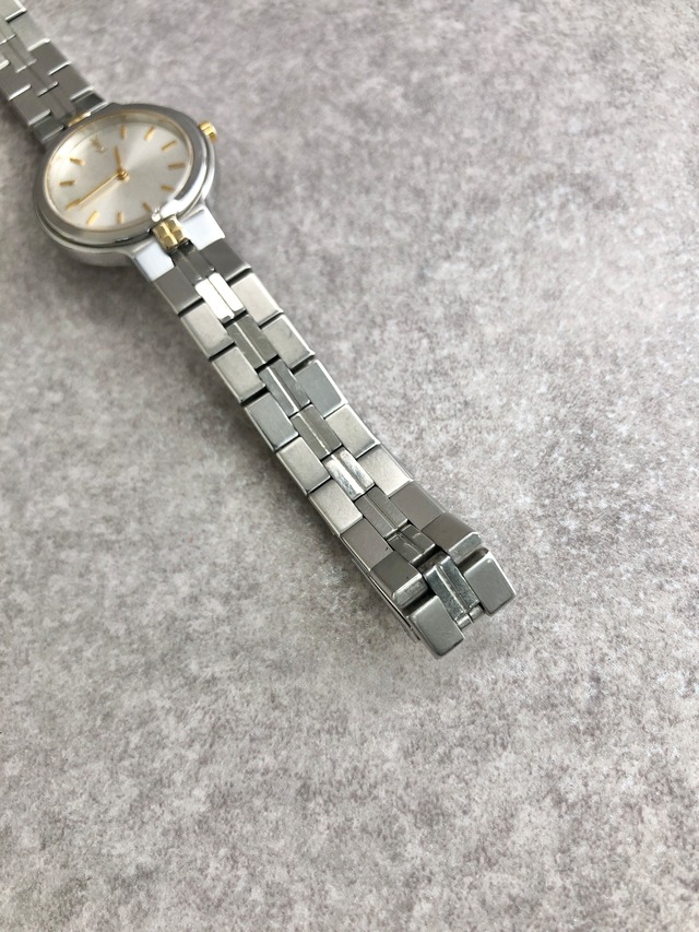 Yves Saint Laurent イヴ・サンローラン 腕時計 シルバー YSL ステンレススチール クウォーツ 54260-H22941 vintage ヴィンテージ オールド mfkmf4