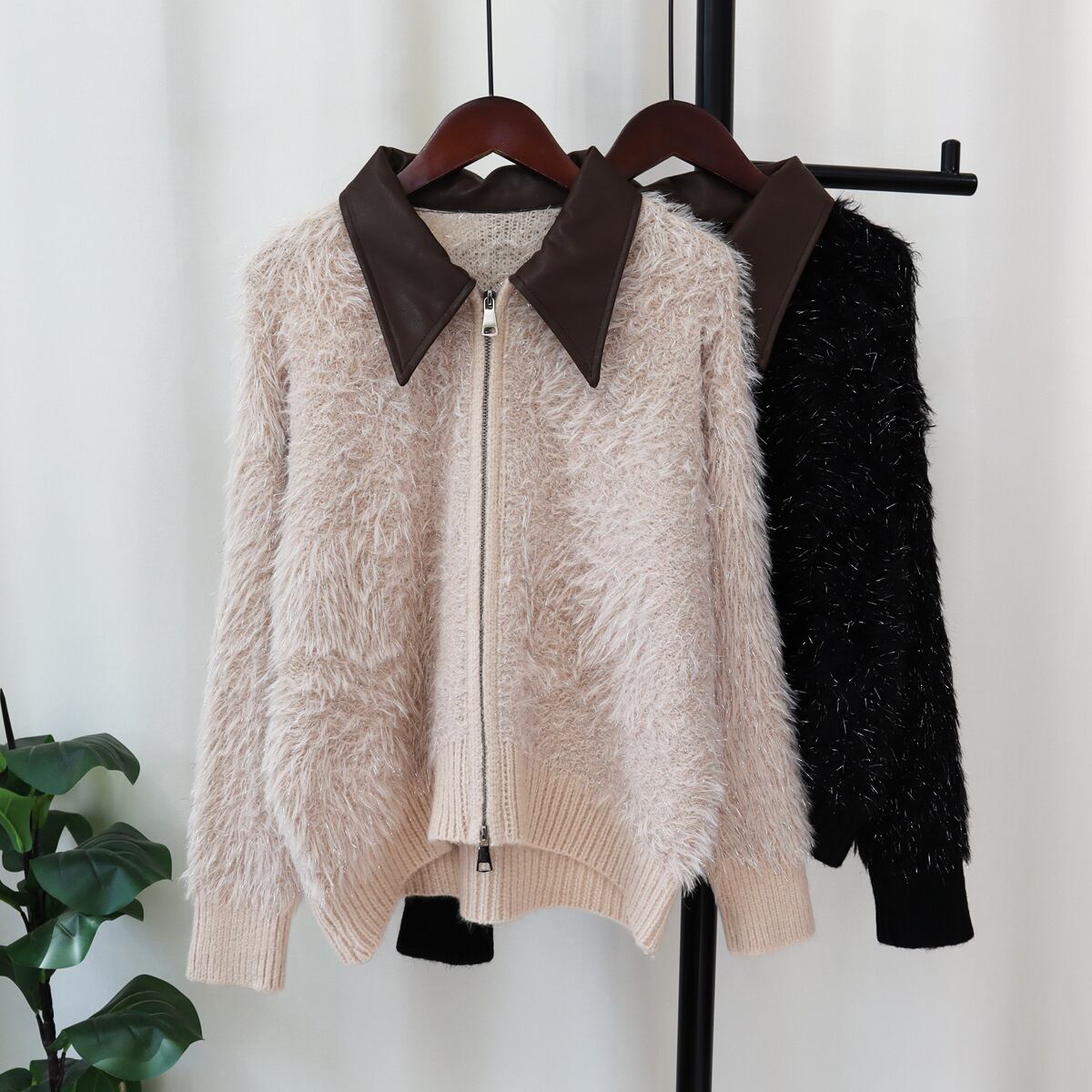 【outer】シャギーニットカーデ M19859