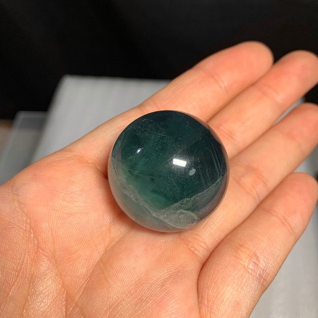 s137 ブルーグリーンフローライトスフィア