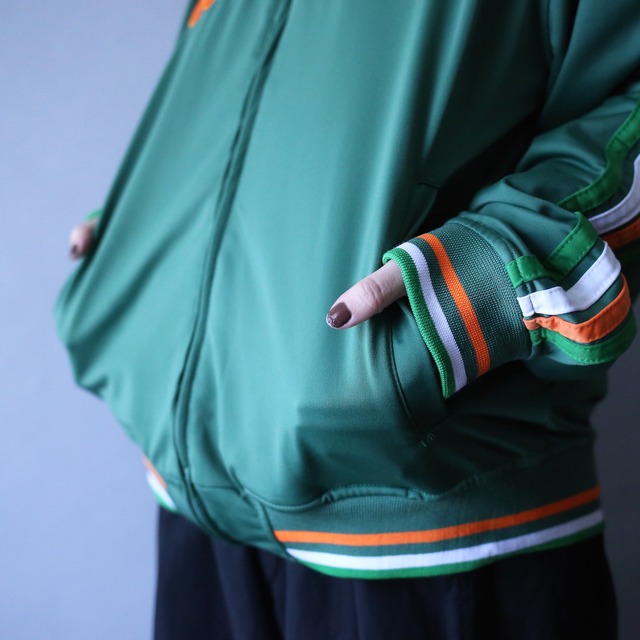 "IRELAND" good coloring design loose silhouette track jacket
