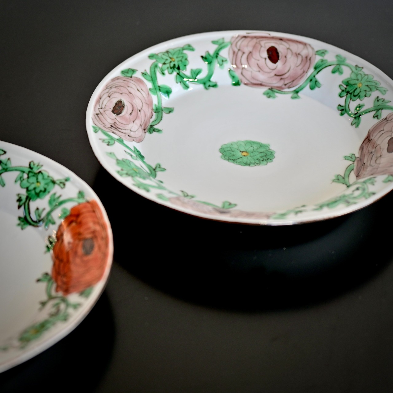 村田菜穂美『楕円リム盛皿　ラナンキュラス　ピンク』2104130001666/