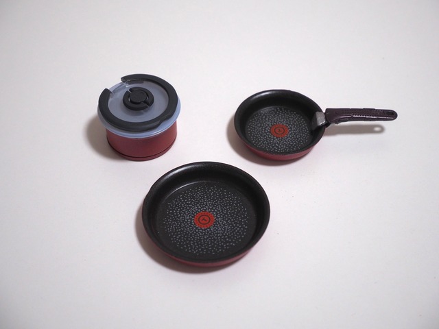 T-fal ミニチュアコレクション③【蓋＆取っ手付きフライパンと鍋のセット】インジニオ・ネオ IHルビー・エクセレンス セット6
