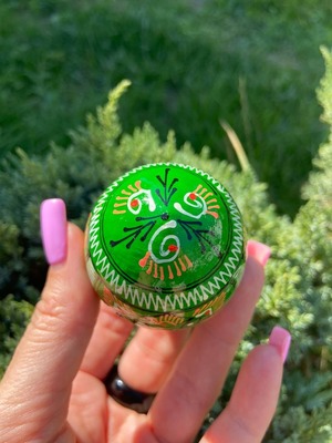 装飾用プィサンカ（イースターエッグ）with stand　コロミヤ博物館モデル