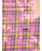 【X-girl】BLEACHED PLAID SHIRT【エックスガール】