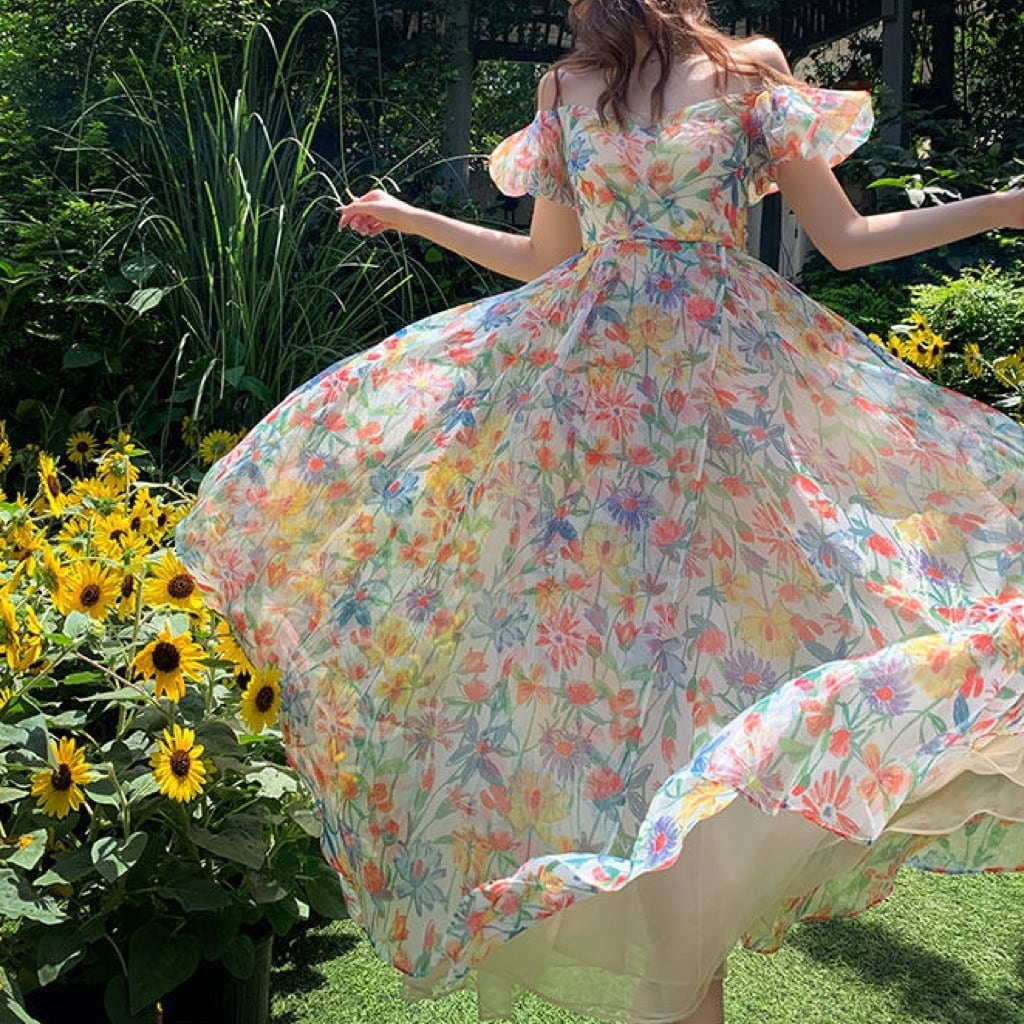 Colorful flower dress