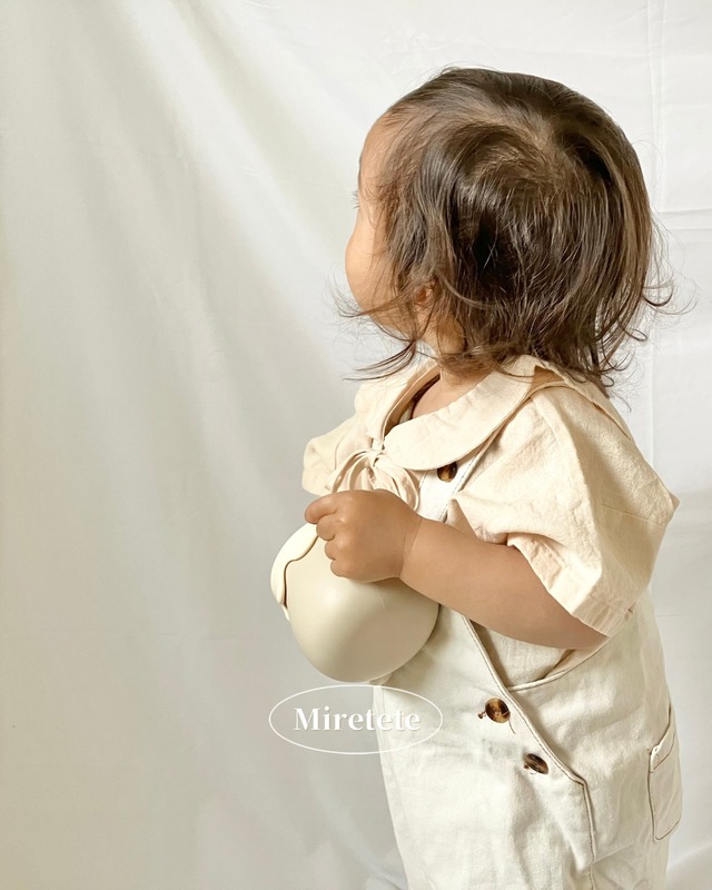 【取寄】これ1枚あると着回しに助かるシンプルかわいいリネンセーラートップス