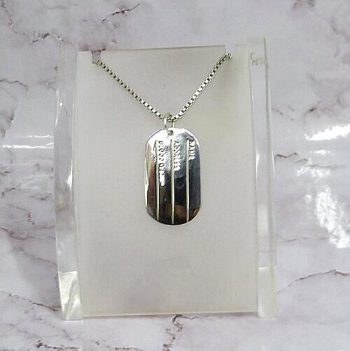 シルバー ドッグタグ Amazon.co.jp: 高桑金属 ドッグタグ シルバー サイズ：約W2.7 D4.9