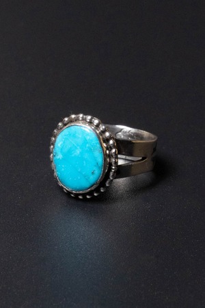 SPLIT SHANK TURQUOISE RING