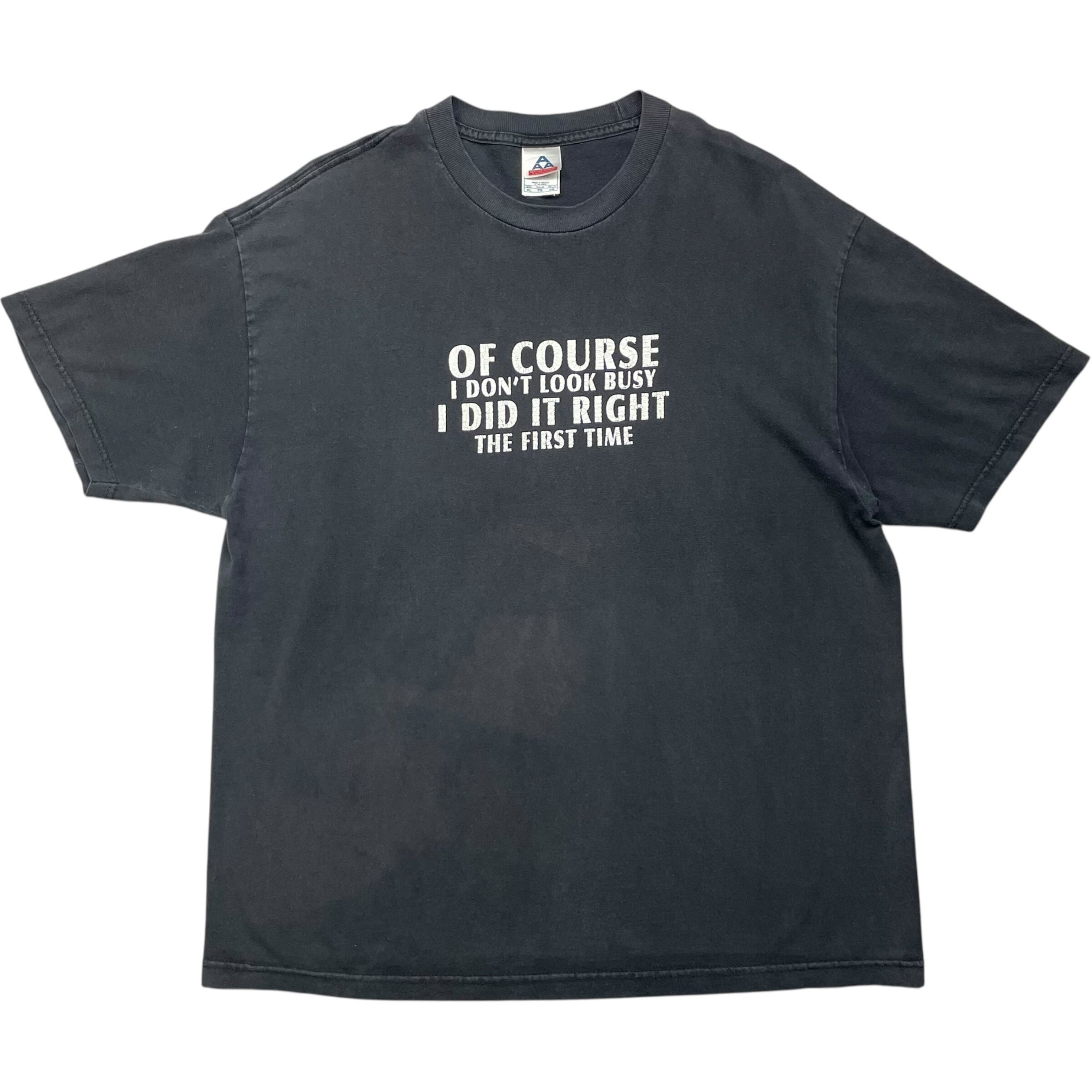 《XL》ALSTYLE APPAREL & ACTIVEWEAR Tシャツ メッセージプリント ブラック no.8578